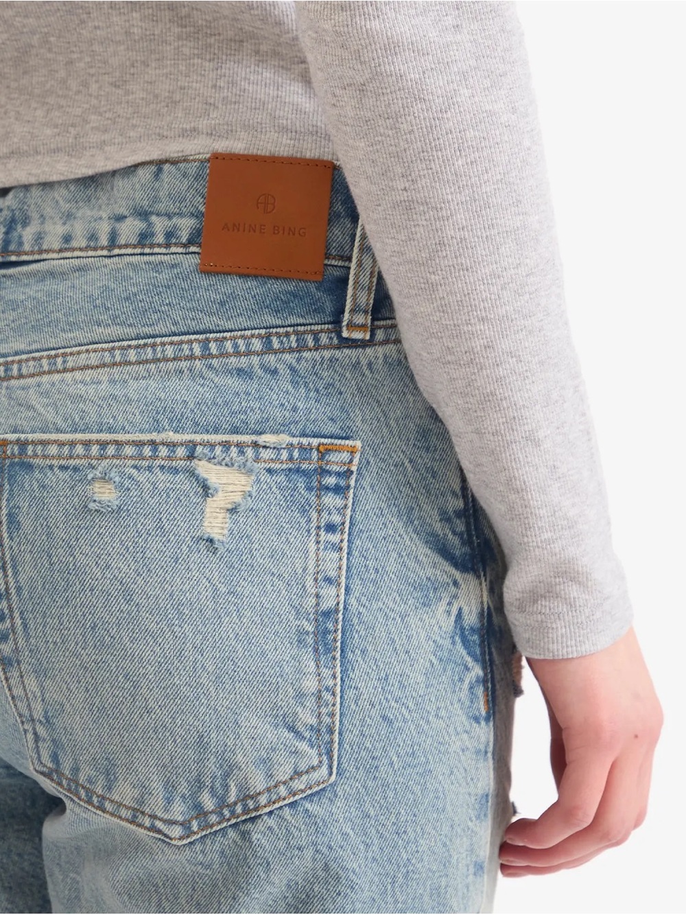 Anine Bing Gavin Jeans - Washed Blue - Picture 2 of 11
